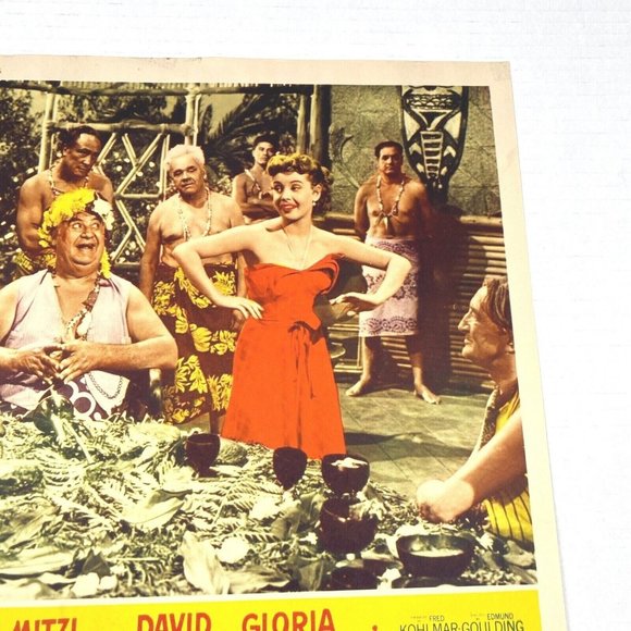 Down Among The Sheltering Palms 1953 Lobby Card Movie Poster Mitzi Gaynor Comedy - Picture 6 of 7